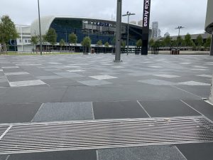 Melbourne Park boasts two outdoor terraces drainage