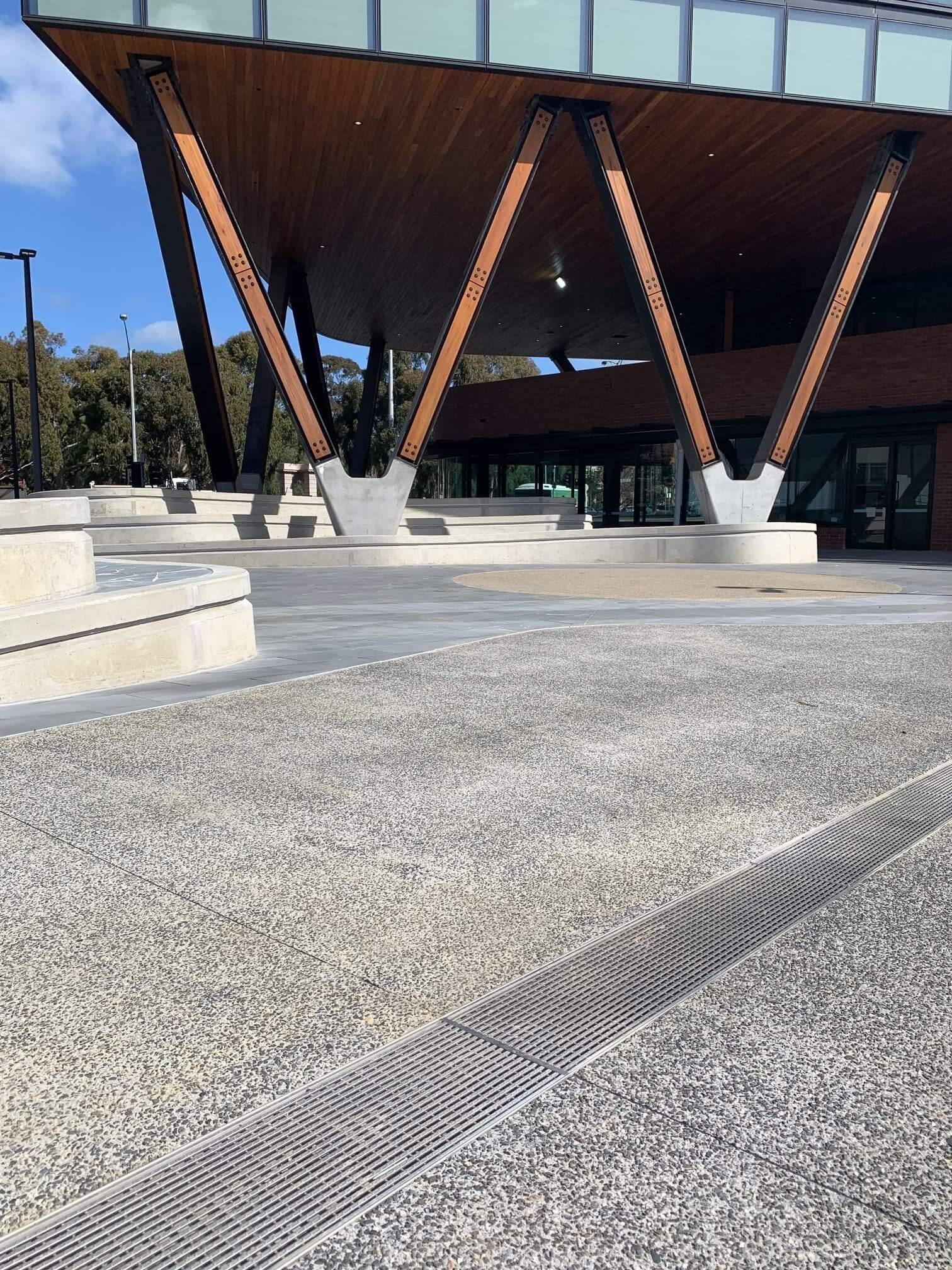 city of greater geelong civic accommodation building grates