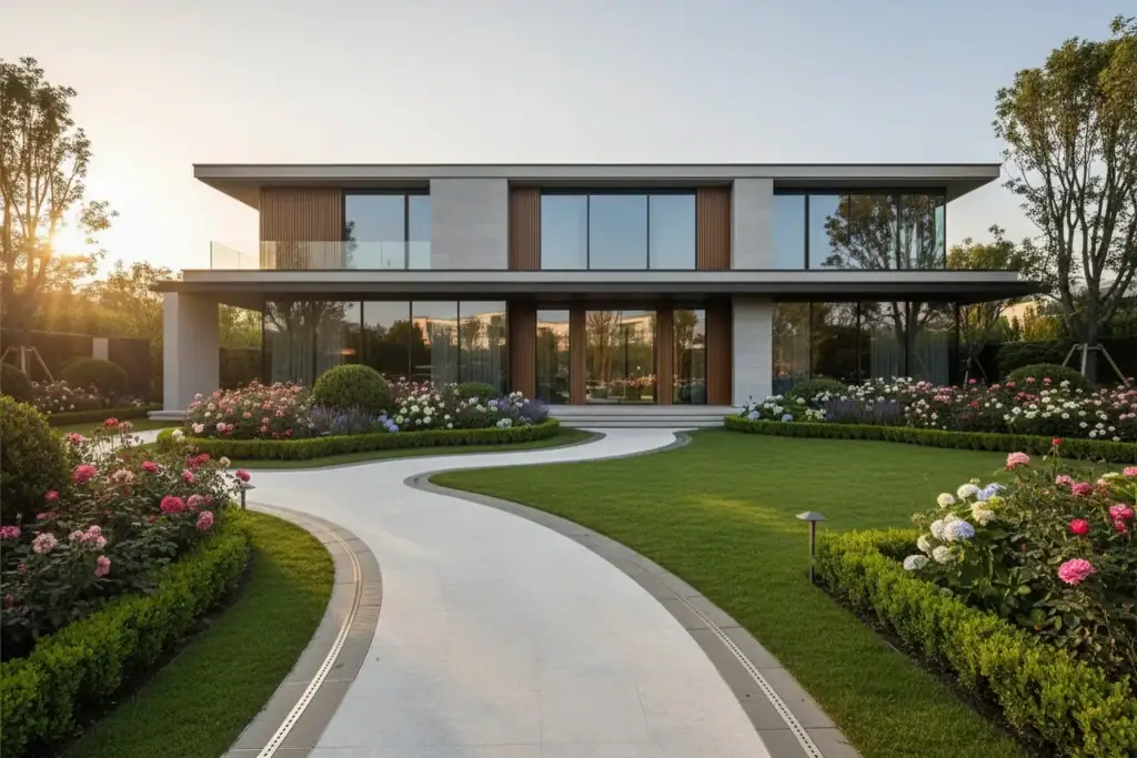 HG curved grating landscape gardens