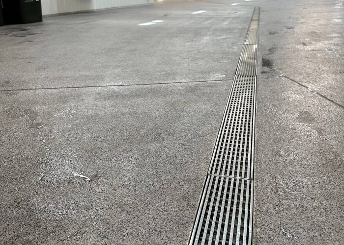 Indoor Aquatic Concourse Drain NACH Ideal Drain